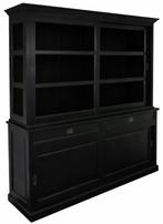 Buffetkast zwart zwart Montfoort 200cm, Ophalen of Verzenden, Nieuw