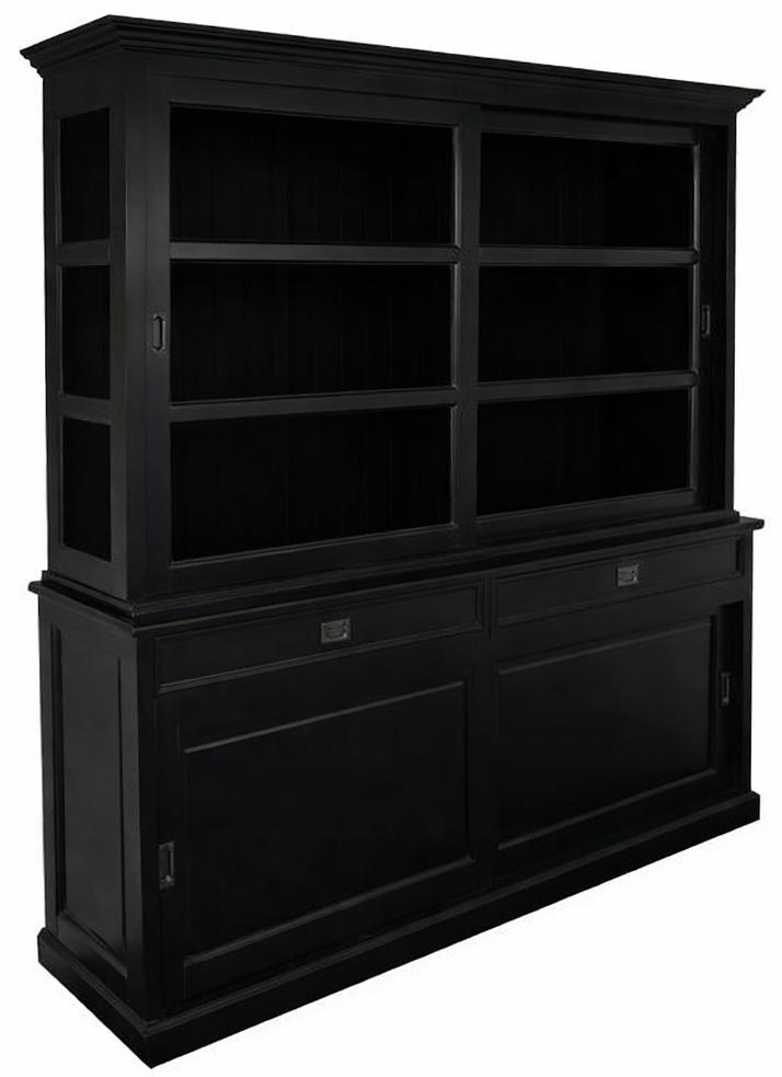 Buffetkast zwart zwart Montfoort 200cm, Huis en Inrichting, Kasten | Buffetkasten, Ophalen of Verzenden