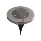 4 solar prikspots Pjotr, 6000K LED, IP54, Ophalen of Verzenden, Nieuw, Rvs, Spots