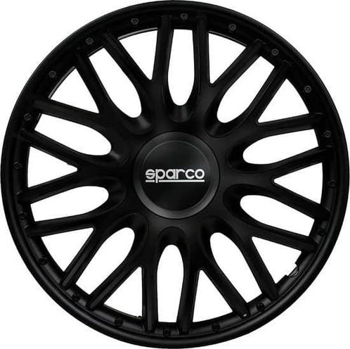 Sparco Wieldoppen Roma - 13-inch - Zwart - Set van 4 stuks, Auto diversen, Auto-accessoires, Zo goed als nieuw, Ophalen of Verzenden