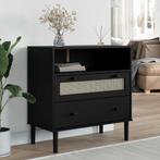 vidaXL Dressoir SENJA rattan-look 80x40x80 cm massief, Huis en Inrichting, Kasten | Dressoirs, Verzenden, Nieuw, 50 tot 100 cm