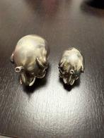 silver elephant statuettes - Figuur - miniature 2 silver
