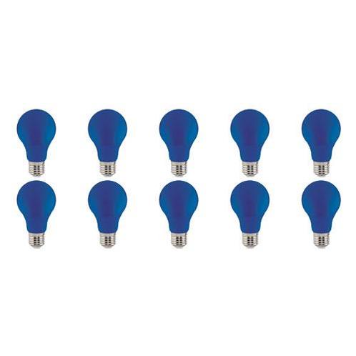LED Lamp 10 Pack - Blauw Gekleurd - E27 Fitting - 3W, Huis en Inrichting, Lampen | Tafellampen, Nieuw, Overige materialen, Ophalen of Verzenden