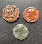 Romeinse Rijk. Lot of 3 coins (Vespasian, Tiberius, Faustina