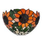Tiffany wandlamp – Zonnebloemen – B 25 × H 15,5 cm (Art., Huis en Inrichting, Lampen | Wandlampen, Verzenden, Nieuw