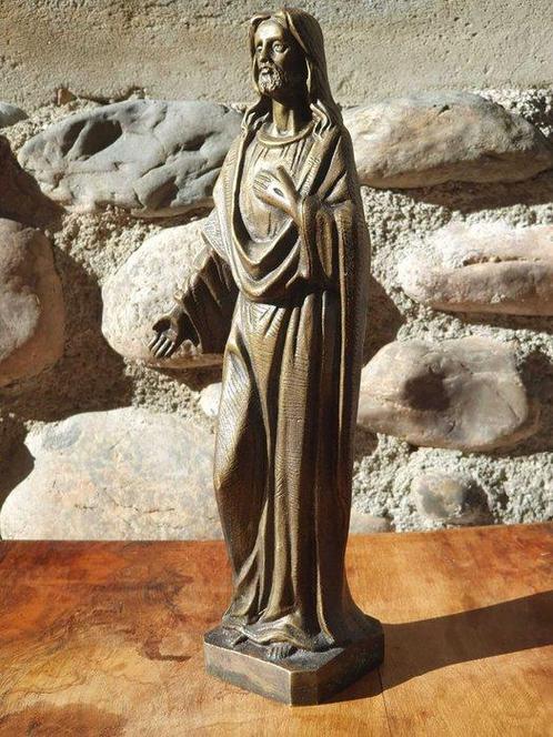 sculptuur, Gesù Cristo - Arte Italiana - 33 cm - Brons -, Antiek en Kunst, Antiek | Boeken en Bijbels