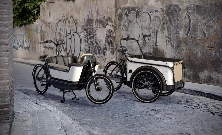 Elektrische bakfiets ROYAL CARGO BIKE twee en driewieler DTC, Fietsen en Brommers, Fietsen | Bakfietsen, 4 kinderen of meer, Elektrisch