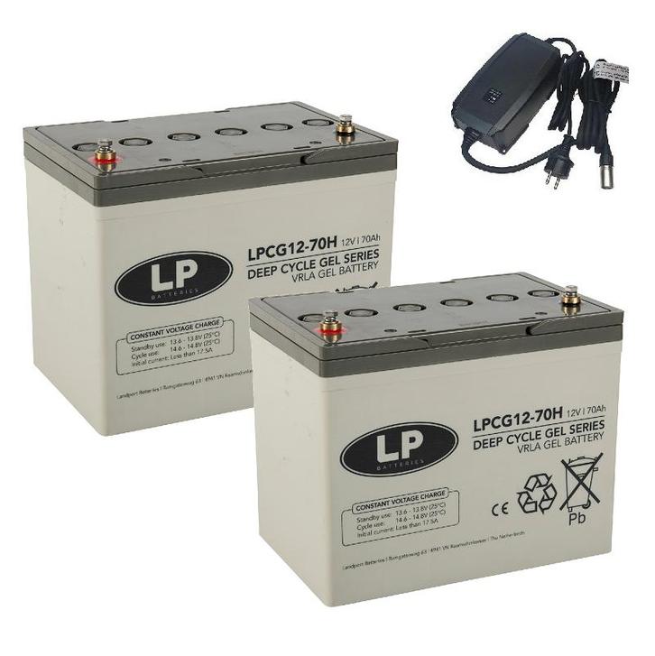 Landport (LP) 2x LPCG12-70 accus 12 volt 70 ah + IMPULS II, Auto-onderdelen, Accu's en Toebehoren, Nieuw, Ophalen of Verzenden