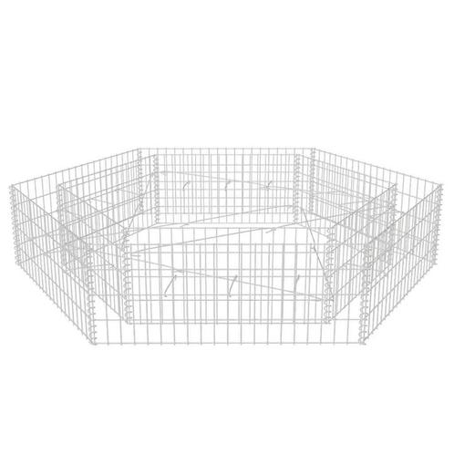 Grote Gabion Plantenbak 200x173cm - Tweedekansje - OP = OP!, Tuin en Terras, Bloembakken en Plantenbakken, 30 tot 60 cm, 100 cm of meer