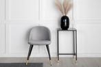 Eetkamerstoel - Sarah - Grijs - Fluweel - Jörn, Huis en Inrichting, Stoelen, Verzenden, Nieuw