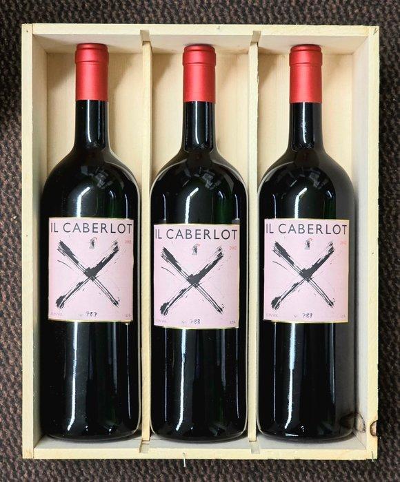 2002 Il Caberlot - #787, #788, #789 - Toscane DOCG - 3, Verzamelen, Wijnen