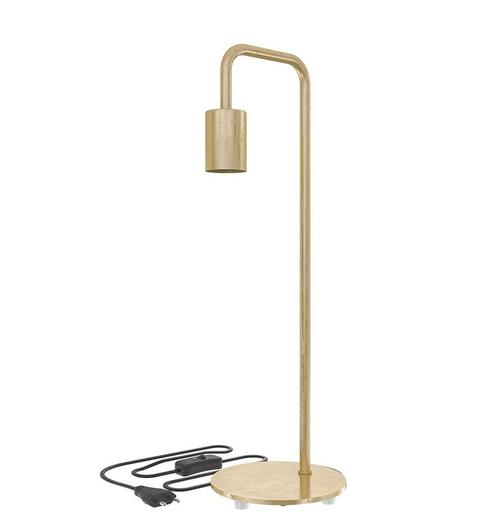 OP=OP Calex U-Line tafellamp goud voor 1x E27 lamp met aa..., Huis en Inrichting, Lampen | Overige, Nieuw, Ophalen of Verzenden