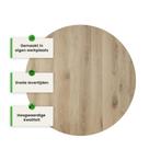 Eiken tafelblad - 4cm dik eiken - rond, Huis en Inrichting, Tafels | Eettafels, Verzenden, Nieuw