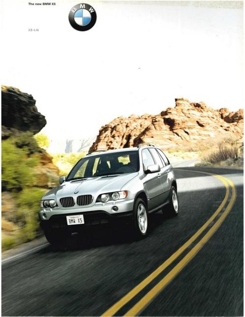 2001 BMW X5 BROCHURE ENGELS, Boeken, Auto's | Folders en Tijdschriften, BMW