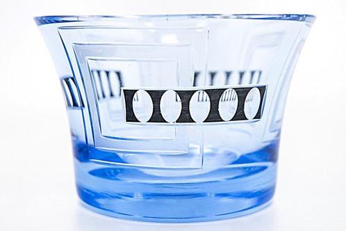 Moser Art Deco Crystal Glass Vase, abstrakt-nonfigurative,, Antiek en Kunst, Antiek | Glas en Kristal