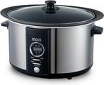 2dekans | MOA Digitale Slowcooker 6,5 liter - RVS - BPA vrij, Ophalen of Verzenden, Zo goed als nieuw