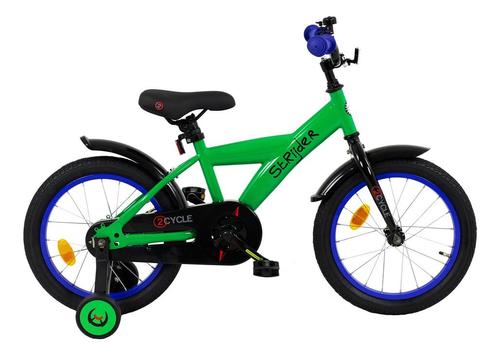 2Cycle Strijder - Groen - Jongensfiets 4 tot 6 jaar, Fietsen en Brommers, Fietsen | Jongens, 16 inch, Nieuw, Verzenden