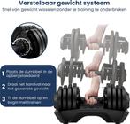 EaseFit® PowerTwist Verstelbare Dumbbell 18 KG - Inclusief, Sport en Fitness, Fitnessmaterialen, Ophalen of Verzenden, Zo goed als nieuw