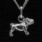 Zilveren Bulldog Engelse ketting hanger - klein, Sieraden, Tassen en Uiterlijk, Verzenden, Nieuw