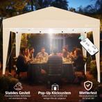 Partytent - opvouwbaar - 3x3 - Paviljoen - Beige - KESSER®, Verzenden, Nieuw