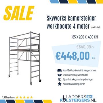 Skyworks steiger 4 meter | ACTIE: € 448,- excl. btw beschikbaar voor biedingen