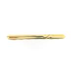 Gouden dasschuif (vintage, reversspeld, gouden sieraad), Sieraden, Tassen en Uiterlijk, Broches, Ophalen of Verzenden, Gebruikt
