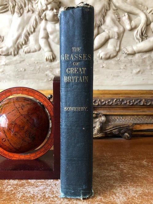 James Sowerby-Charles Johnson - The Grasses of Great Britain, Antiek en Kunst, Antiek | Boeken en Bijbels