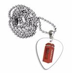 Engelse telefooncel plectrum ketting sleutelhanger oorbellen, Ophalen of Verzenden, Nieuw