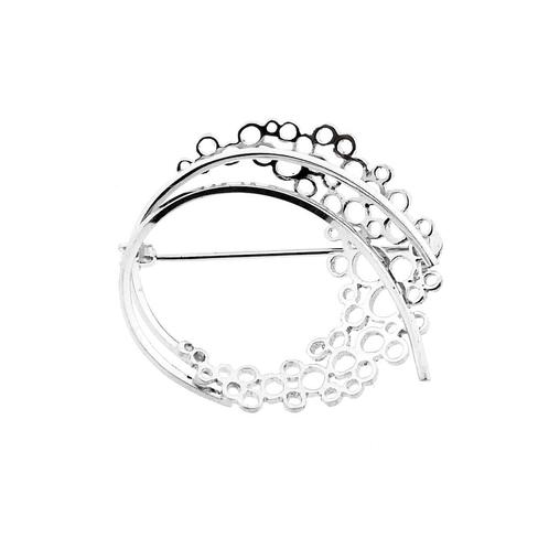 9 Krt. abstracte broche (dynamisch, 9 karaat) (dynamisch), Sieraden, Tassen en Uiterlijk, Broches, Overige kleuren, Gebruikt, Goud