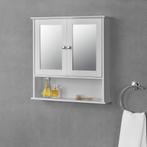 Spiegelkast Linz voor wandmontage MDF 58x56x13 cm wit, Nieuw, Verzenden