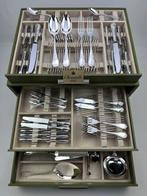 Christofle - Tafelservies voor 12 (128) - Marly - Verzilverd, Antiek en Kunst