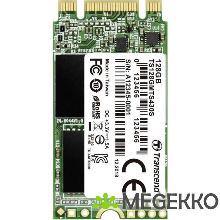 Transcend 430S 128GB M.2 SSD, Computers en Software, Harde schijven, Nieuw, Verzenden