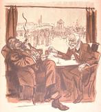 Spotprent Politiek en schaarste in Nederland tijdens Eers..., Antiek en Kunst, Kunst | Litho's en Zeefdrukken, Verzenden