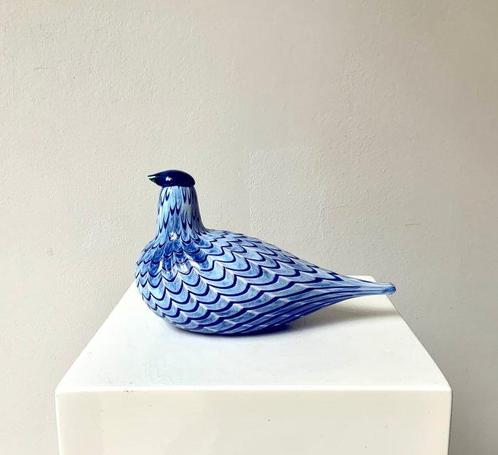 Iittala - Oiva Toikka - sculptuur, Blauschwarz - 12 cm -, Antiek en Kunst, Antiek | Glas en Kristal
