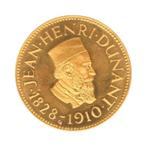 Gouden munt Henri Dunant 100 jaar Rode Kruis, Postzegels en Munten, Ophalen of Verzenden
