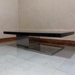 Middentafel - stalen plaat - Vintage lage salontafel uit de, Nieuw