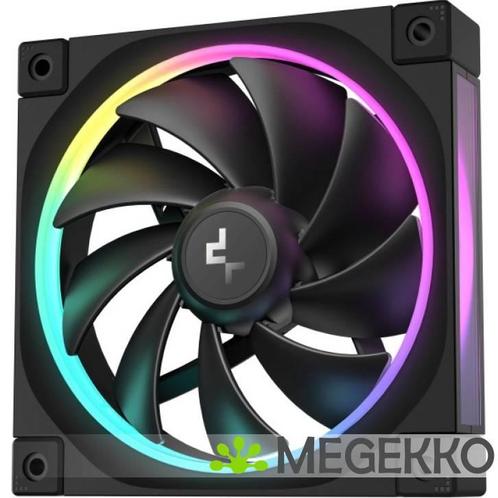 DeepCool FL12 Computer behuizing Ventilator 12 cm Zwart 1, Computers en Software, Computerkoelers, Nieuw, Verzenden