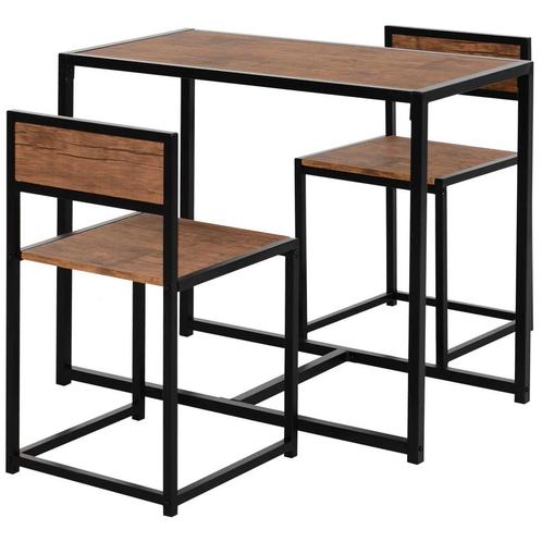 Eetgroep Keukentafel Met 2 Stoelen Eettafel Set Eetkamergroe, Huis en Inrichting, Tafels | Eettafels, Nieuw, Verzenden