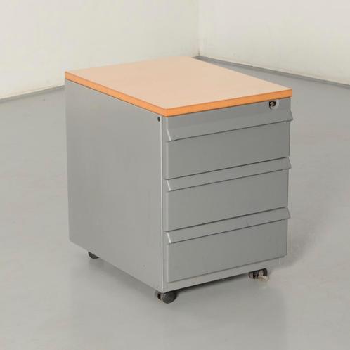 Ahrend verrijdbaar ladeblok, aluminium, 58x42 cm, 3 laden, Huis en Inrichting, Kasten | Ladekasten, Ophalen of Verzenden
