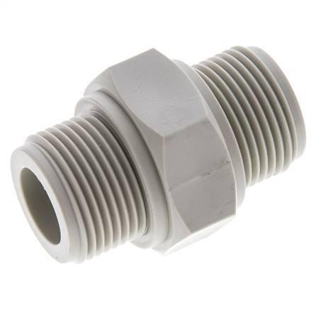 Dubbele Nippel G3/4 Polypropyleen (PP) 10bar FDA 36mm Hex, Doe-het-zelf en Verbouw, Overige Doe-het-zelf en Verbouw, Nieuw, Verzenden