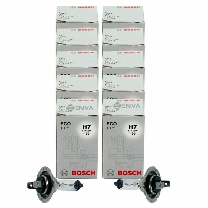 SET 10x Bosch H7 Lamp 12V 55W Eco 1987302804 Gloeilamp BM..., Auto-onderdelen, Verlichting, Nieuw, Ophalen of Verzenden
