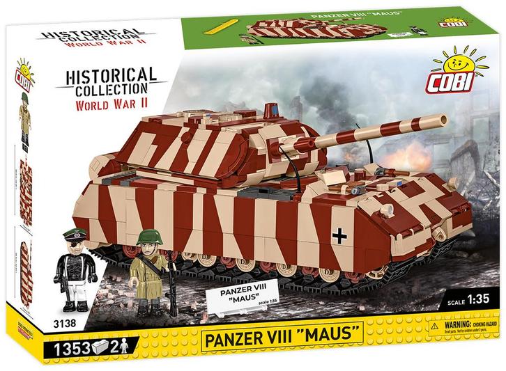 COBI 3138 Panzer VIII Maus (Leger bouwsets, Modelbouwsets), Kinderen en Baby's, Speelgoed | Bouwstenen, Nieuw, Verzenden