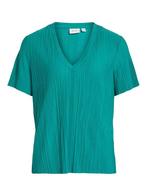 SALE -37% | Vila Shirt Plisa groen | OP=OP, Kleding | Dames, T-shirts, Nieuw, Verzenden