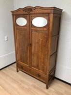 Kledingkast art deco drie planken lades (Bezorging heel NL), Antiek en Kunst, Antiek | Meubels | Kasten, Ophalen of Verzenden