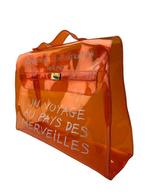 Hermès - Kelly 40 Orange clear bag, Sieraden, Tassen en Uiterlijk, Tassen | Damestassen, Handtas, Oranje, Zo goed als nieuw, Verzenden