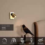 Lucide NIGEL - Bedlamp / Wandlamp - LED Dim to warm - GU10 -, Huis en Inrichting, Verzenden, Zo goed als nieuw
