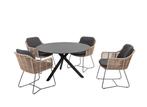 Taste by 4 Seasons Belmond tuinset naturel met Locarno tafel, Ophalen of Verzenden, Nieuw