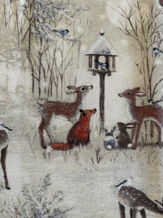 Elegante kerst patchwork-thema stof herten en bamby -, Diversen, Kerst