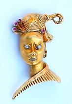 Broche - 18 karaat Geel goud, Sieraden, Tassen en Uiterlijk, Antieke sieraden