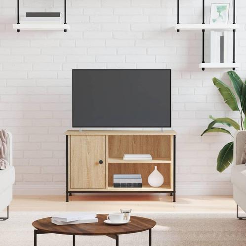 vidaXL Tv-meubel 80x40x50 cm bewerkt hout sonoma, Huis en Inrichting, Kasten | Televisiemeubels, 25 tot 50 cm, Nieuw, Overige houtsoorten